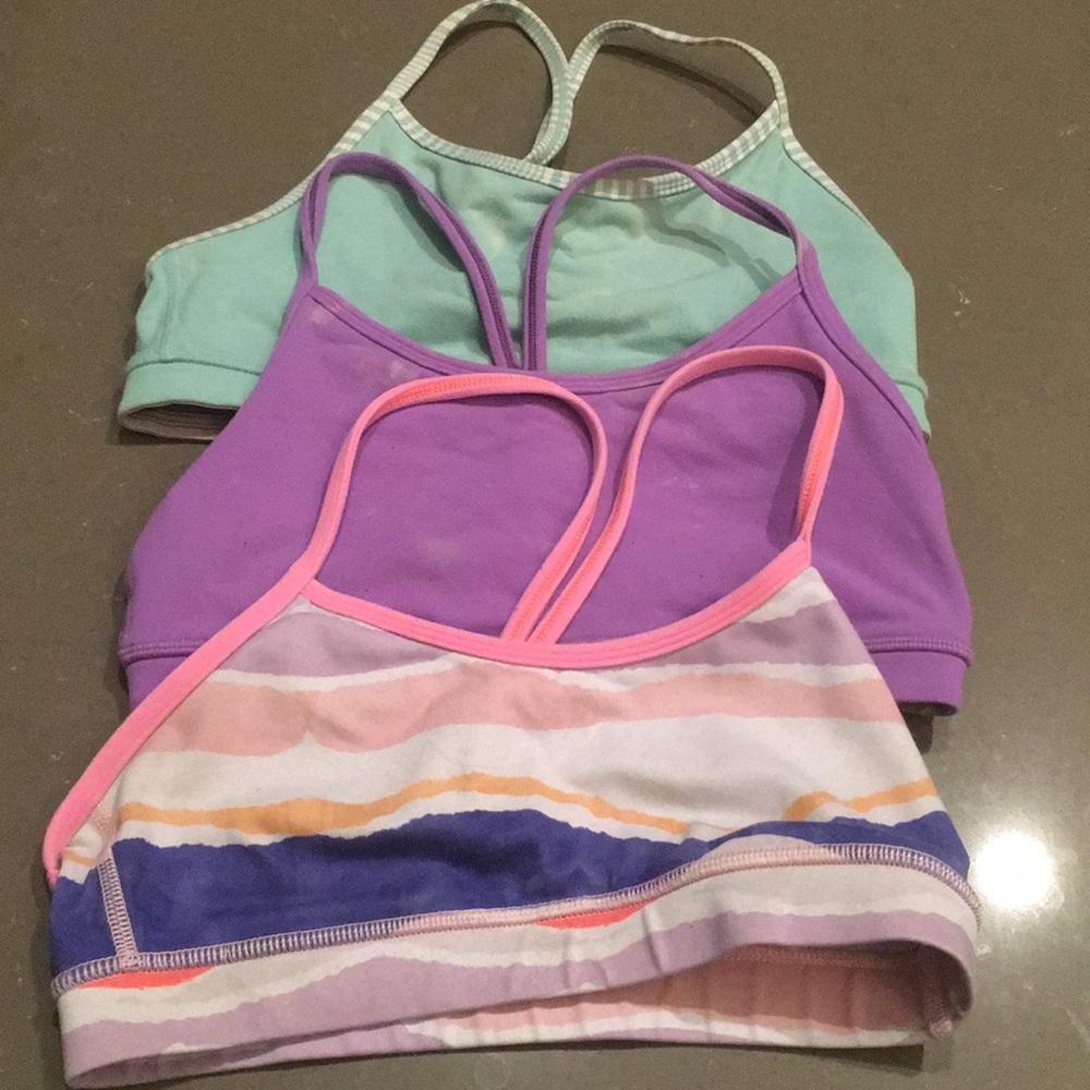 Lululemon. Bundle flow y bras size 4 (all 3)